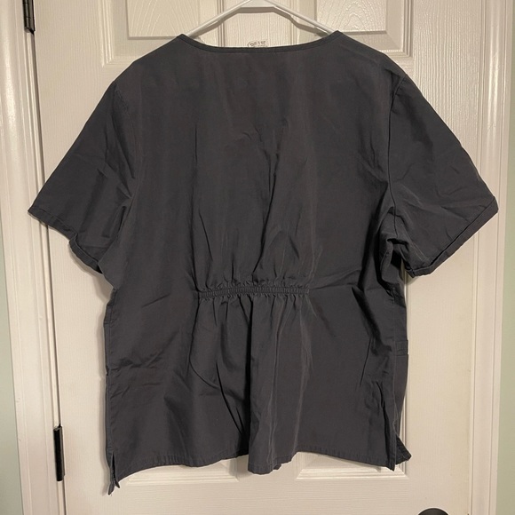Cherokee Workwear Maternity Scrub Top Size 2XL Charcoal - Picture 2 of 7